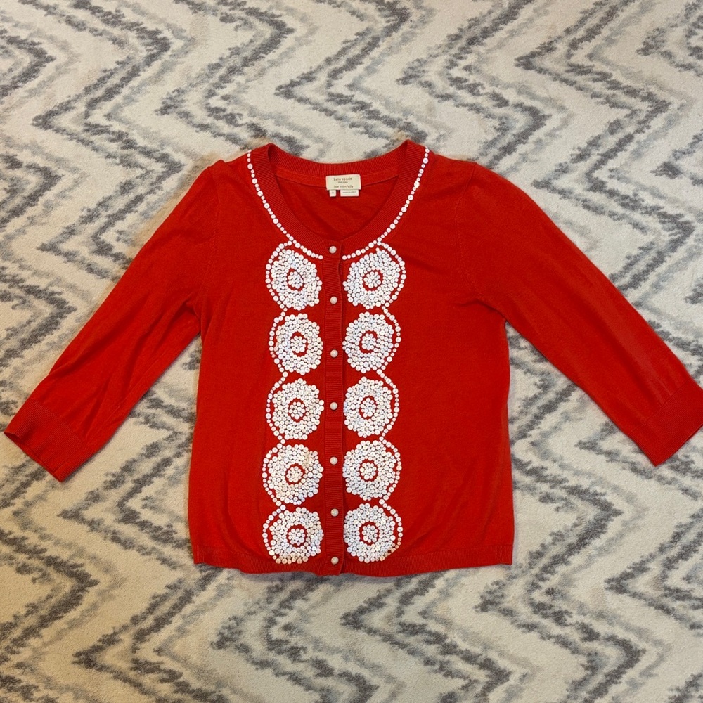 Kate Spade Sweater with White Accents